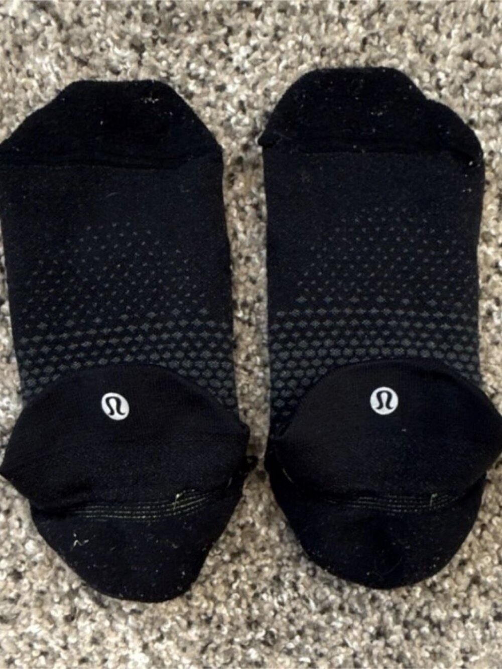 lululemon Men's Black No-Show Sneaker Socks L/XL – 1 Pair